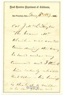 EDWARD OTHO CRESAP ORD/Civil War Union General, Autograph Letter Signed 12011