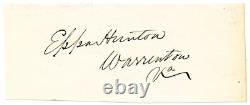 EPPA HUNTON, Confederate Civil War General/US Congressman, Autograph 11069