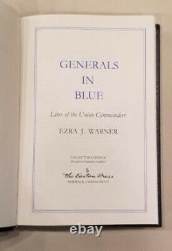 Easton Press Generals In Blue & Gray 2 Volume Set Civil War Leather Excellent