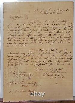 Extremely Rare CONFEDERATE General Order 1864 Robert E. Lee, Lunsford Lomax NICE