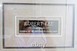 Framed Collection Tribute to Robert E. Lee Confederate General Civil War