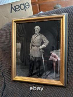 Framed Mirra Art Picture of General Robert E. Lee Civil War Confederate Army