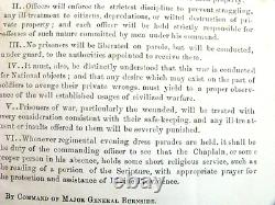 Frankfort Kentucky CIVIL War Camp Nelson General Burnside Order 1863