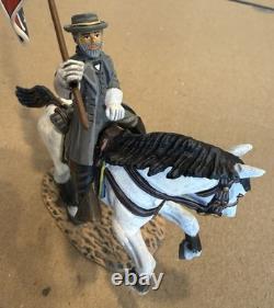 Frontline Figures ACP10 Civil War General Robert E Lee Mounted Flag Retired