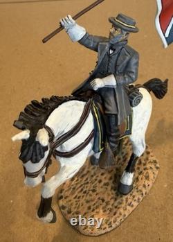 Frontline Figures ACP10 Civil War General Robert E Lee Mounted Flag Retired
