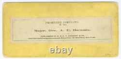 G2435 Major General Ambrose Burnside Portrait Civil War Stereoview