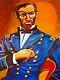 General William T. Sherman Print Poster Civil War Uniform Military History Cigar