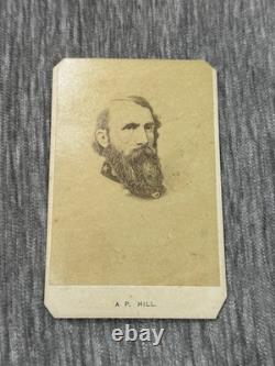 General A. P. Hill Civil War Confederate CDV Photo US Military History CSA KIA