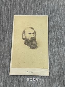 General A. P. Hill Civil War Confederate CDV Photo US Military History CSA KIA b