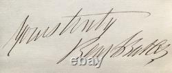 General Benjamin Butler General Civil War, Governor, Autograph