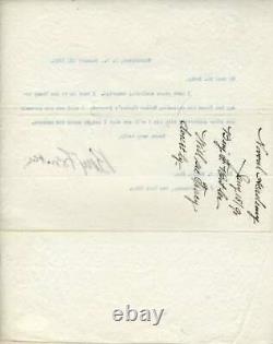 General Benjamin Butler JSA Coa Hand Signed Civil War 1890 Letter Autograph