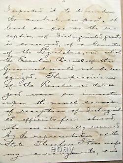 General Benjamin Butler Letter To CIVIL War Comrade 1883