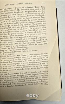 General Butler in New Orleans Parton 1864 SIGNED Goodall Civil War Antique Book