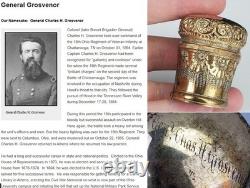 General Charles H Grosvenor Civil War GOLD fill can handle top Athens OH antique