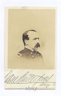 General Daniel Butterfield CIVIL War Signed CDV Photo From Gen. Crosman Album