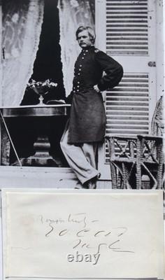 General Edward Ord Civil War, Army Engineer, Autograph Designed Fort Houston