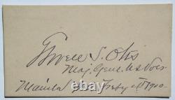 General Elwell S. Otis Autograph Civil War Commander, Military Governor Philippi