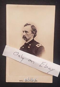General George A. Custer, Original Vintage CDV, 1865 by Brady, Custer Battle
