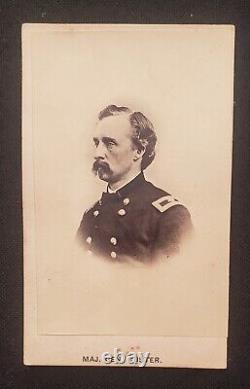 General George A. Custer, Original Vintage CDV, 1865 by Brady, Custer Battle