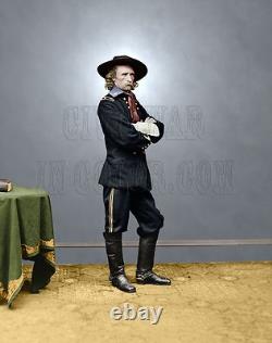 General George Custer Color Tinted Photo Civil War 03110