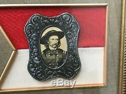 General George Custer Signed Letter Civil War-Army WithOriginal Painting PSA/DNA