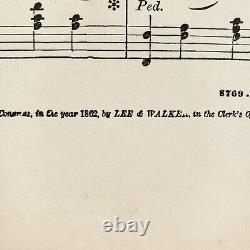 General Grant March Sheet Music c1862 Civil War Era Polka Quickstep Boston B388