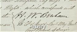 General HENRY W. BENHAM Signed (twice) Document Civil War