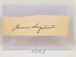 General James Longstreet Cut Signature Lees War Horse Civil War Autograph Signed