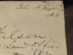 General John A. Logan Civil War Memorial Day Founder Signed Autograph PSA Slab