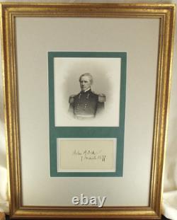 General John Dix Civil War General, Politician U. S Treasury Secretary Autograph