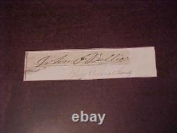 General John F Ballier Civil War Pennsylvania Legend German Born Autographed Cut