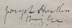 General Joseph Hooker Civil War Union Commander Autograph''Rare'