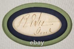 General Lee, General Grant Civil War Commanders Autographs Framed Display JSA