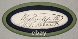 General Lee, General Grant Civil War Commanders Autographs Framed Display JSA