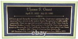 General Lee, General Grant Civil War Commanders Autographs Framed Display JSA