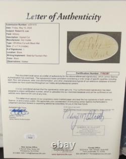 General Lee, General Grant Civil War Commanders Autographs Framed Display JSA