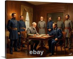 General Lee Surenders at Appomattox Court House Canvas Wrap Civil War Art