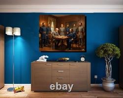 General Lee Surenders at Appomattox Court House Canvas Wrap Civil War Art