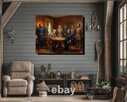 General Lee Surenders at Appomattox Court House Canvas Wrap Civil War Art