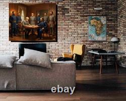 General Lee Surenders at Appomattox Court House Canvas Wrap Civil War Art