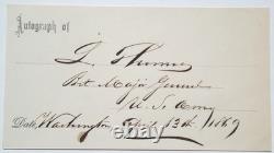 General Lorenzo Thomas Civil War Commander Adjutant General Autograph''Rare'