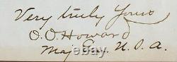 General Oliver O. Howard MOH Union General Civil War Autograph Letter''Rare'