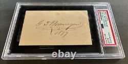 General P. G. T. Pierre Beauregard Civil War Signed Dated PSA/DNA Authentic NICE