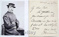 General Philip Sheridan Prominent Union General Civil War Autograph Letter Rare