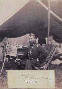 General Philip Sheridan Prominent Union General Civil War Autograph''Rare'