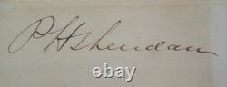 General Philip Sheridan Prominent Union General Civil War Autograph''Rare'