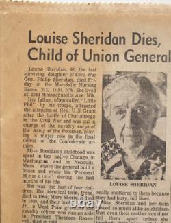 General Philip Sheridan Union General Civil War Autograph''Rare'' + CO-SIGNER