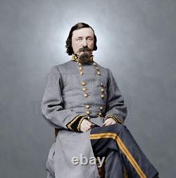 General Pickett Confederate Gettysburg Color Tinted Photo Civil War 00682