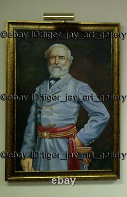 General Robert E. Lee American Colour Civil War Confederate States CSA Painting