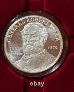 General Robert E. Lee Confederate Civil War 1 Troy Oz. 999 Fine Silver Round